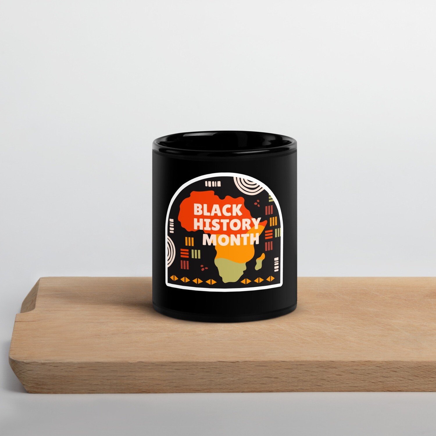 BHM Black Glossy Mug