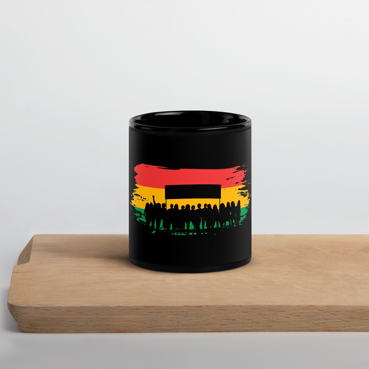 BHM Black Glossy Mug, Size: 11oz