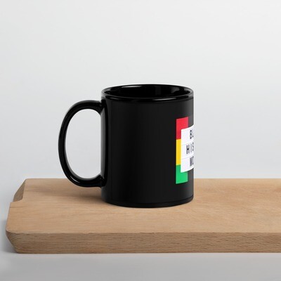 Black History Month Black Glossy Mug