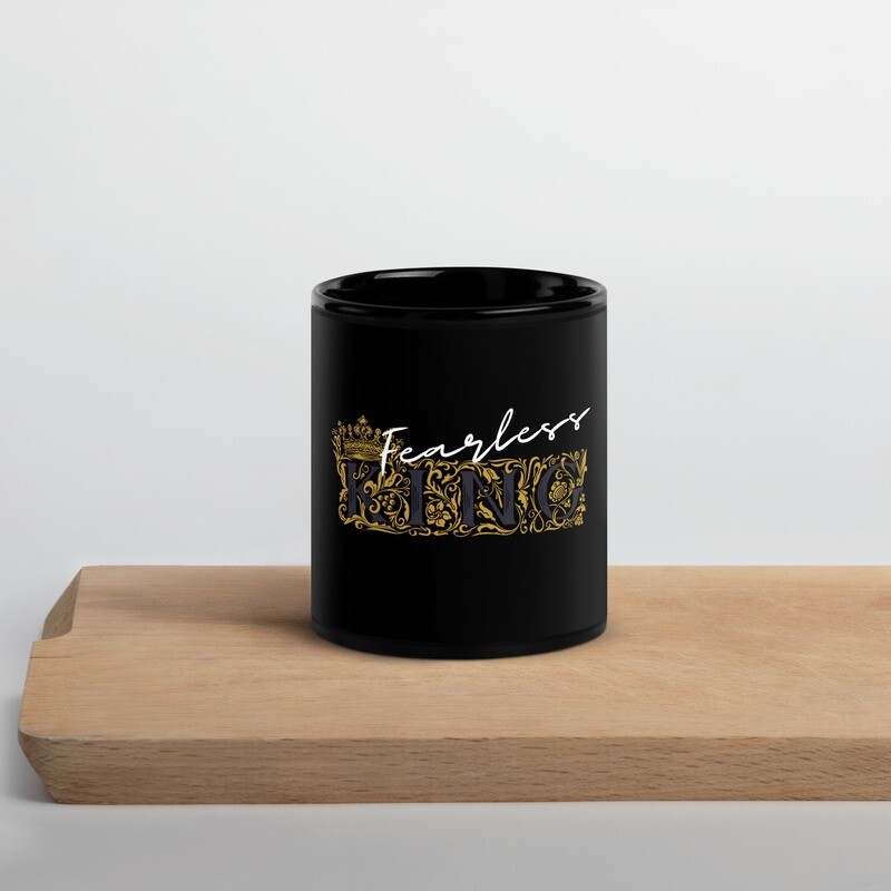 King Black Glossy Mug