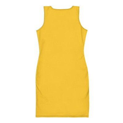 Yellow Afroaccentuatetric Cut &amp; Sew Dress