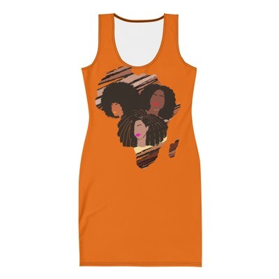 Orange Cut &amp; Sew Dress