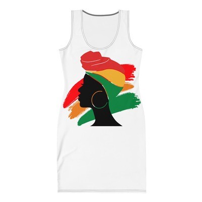 White Head Wrap Cut &amp; Sew Dress