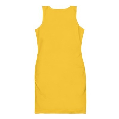 Yellow Afroaccentuatetric Cut &amp; Sew Dress