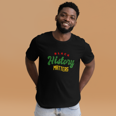 BHM Matters Unisex t-shirt, Color: Black, Size: XS