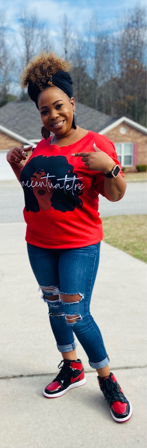 Red Afroaccentuatetric Unisex Sweatshirt