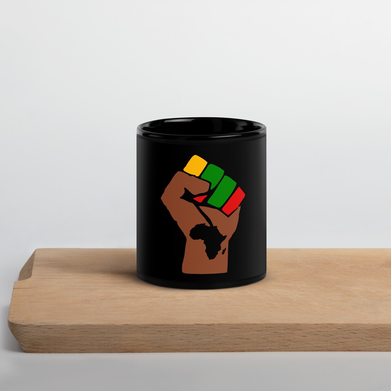 Black Glossy Mug, Size: 11oz