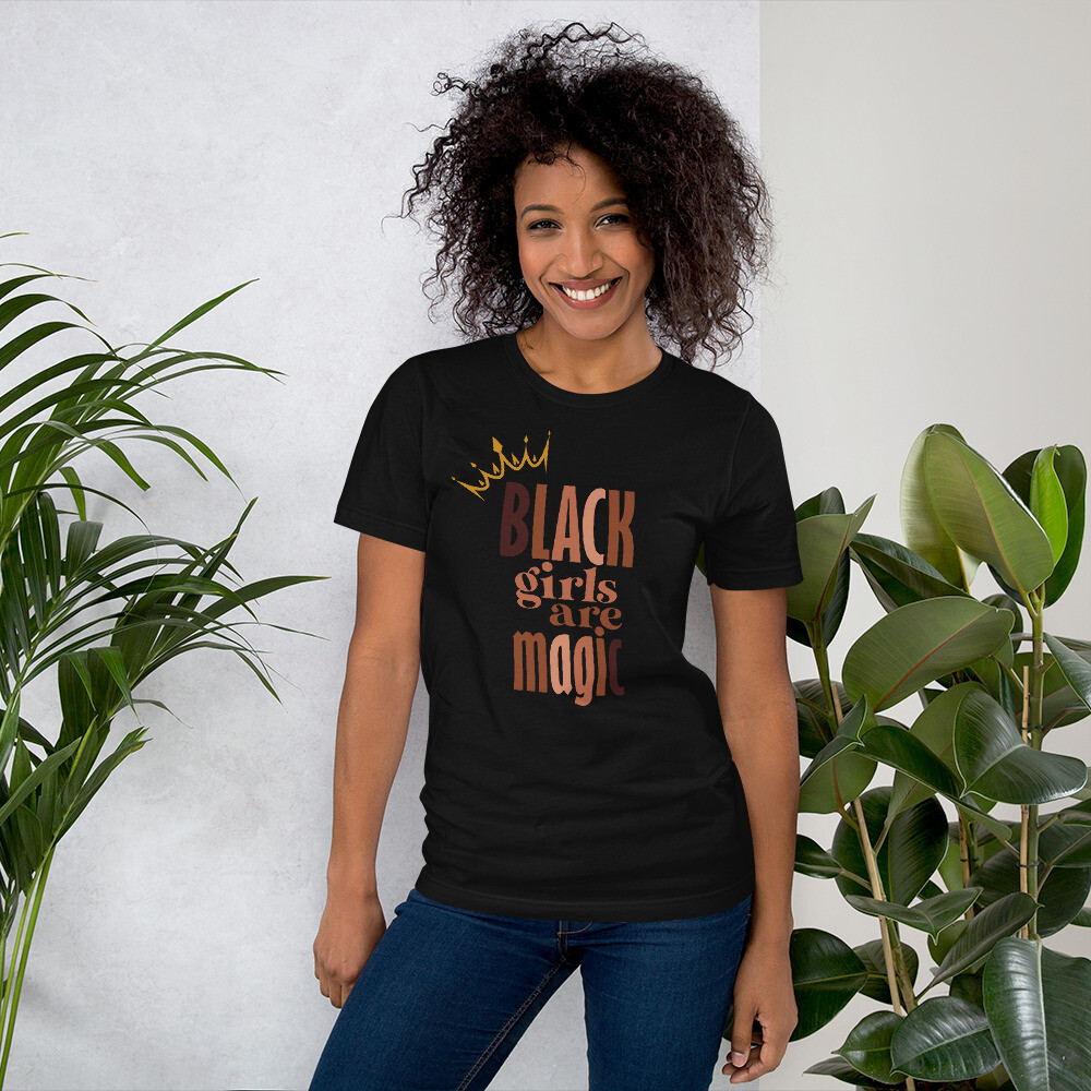 Black Girls Are Magic Unisex t-shirt, Color: Black, Size: S