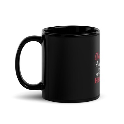 Black Glossy Mug, Size: 11oz