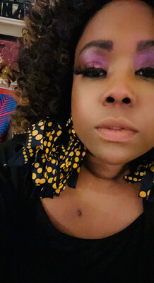 Polkadot  Afrofringe Danglers