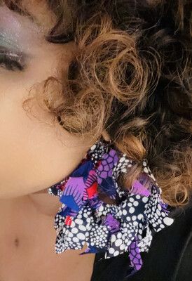 Floral Afrofringe Danglers