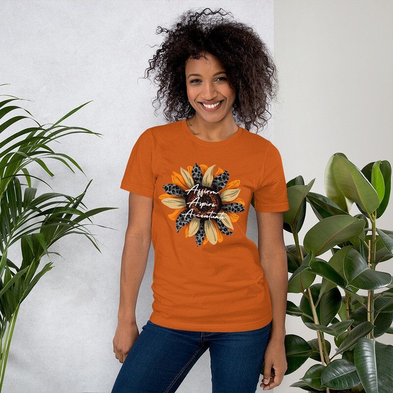 Accentuate Flower Unisex t-shirt