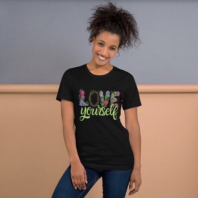 Love yourself, Color: Black, Size: XS