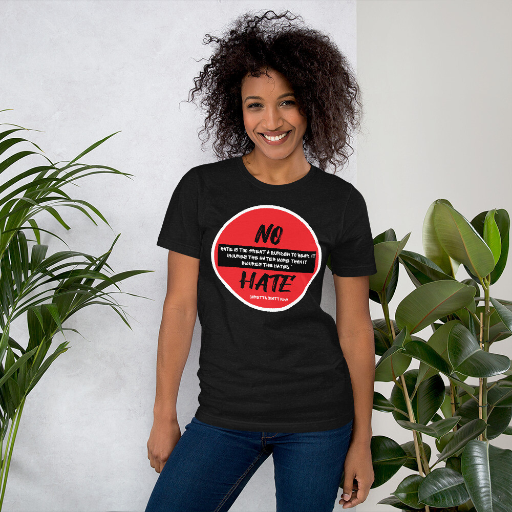 No Hate, Color: Black Heather, Size: S