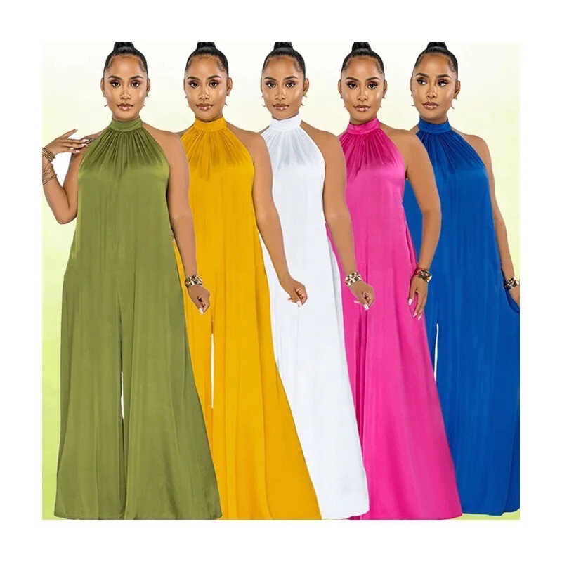 Golden Sun Backless Jumpsuit (Tall Fashion)