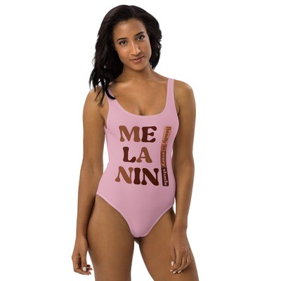 Melanin Mauve Pink One-Piece Swimsuit