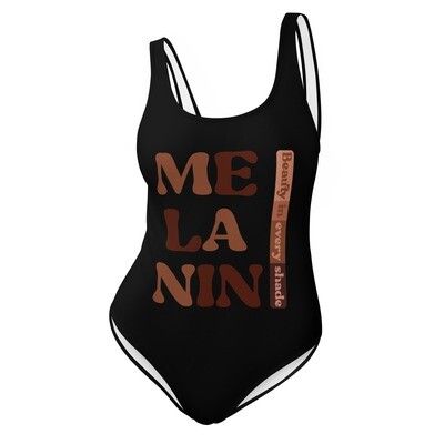 Melanin Black One-Piece Swimsuit