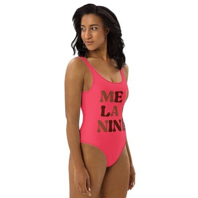 Melanin Coral One-Piece Swimsuit, Size: XS