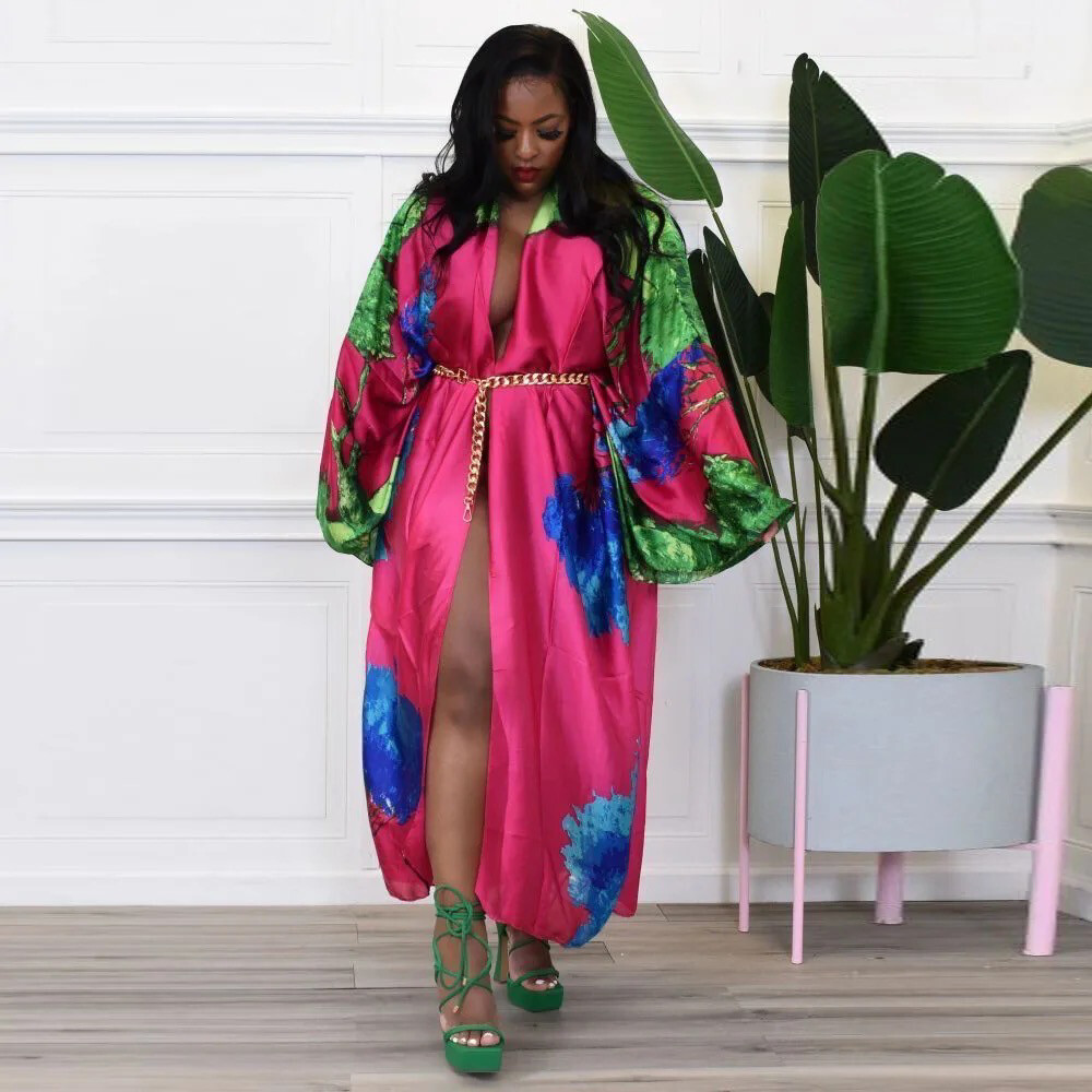 Pink Floral Duster