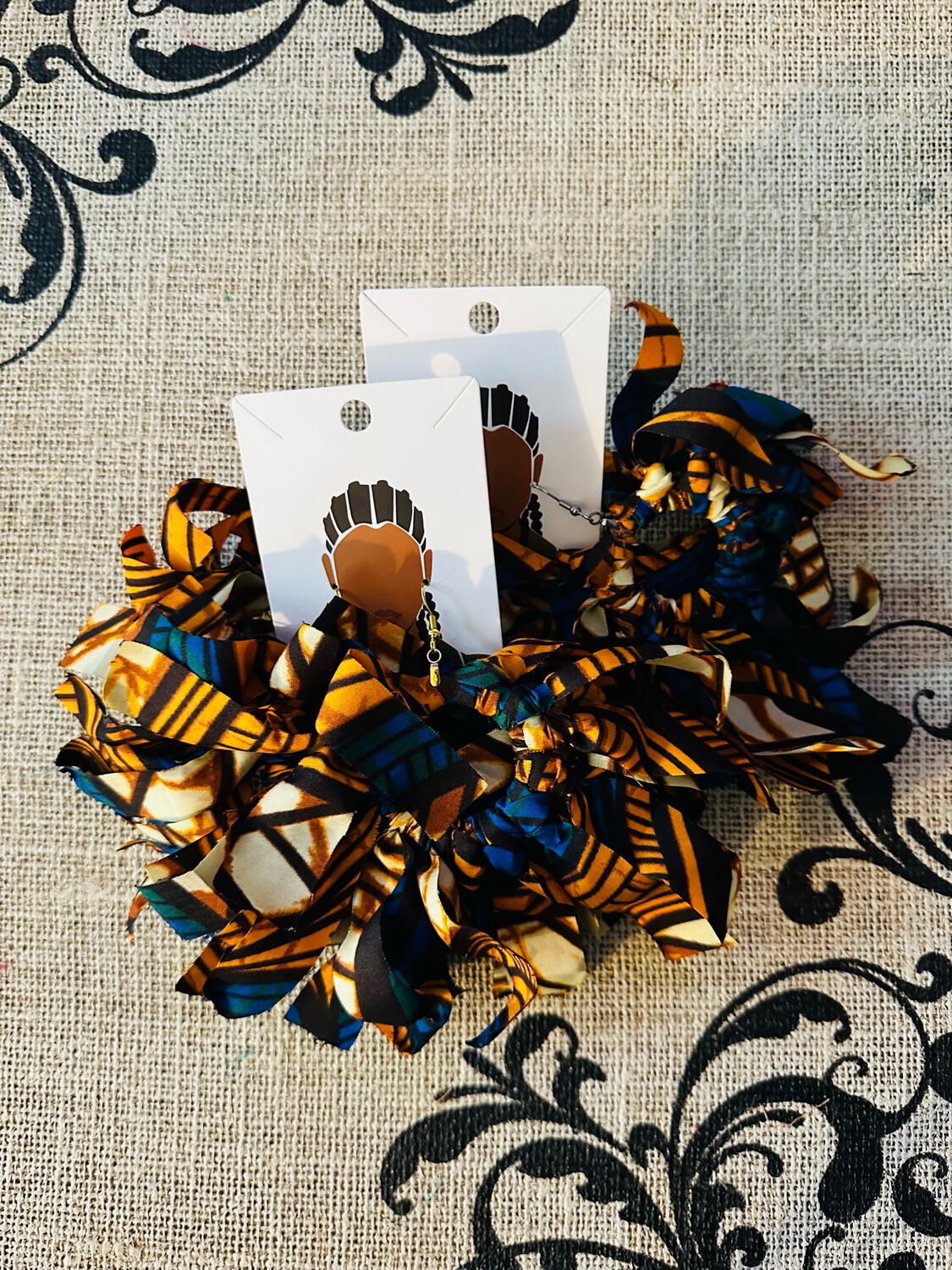 Brown Afrofringe (handmade)