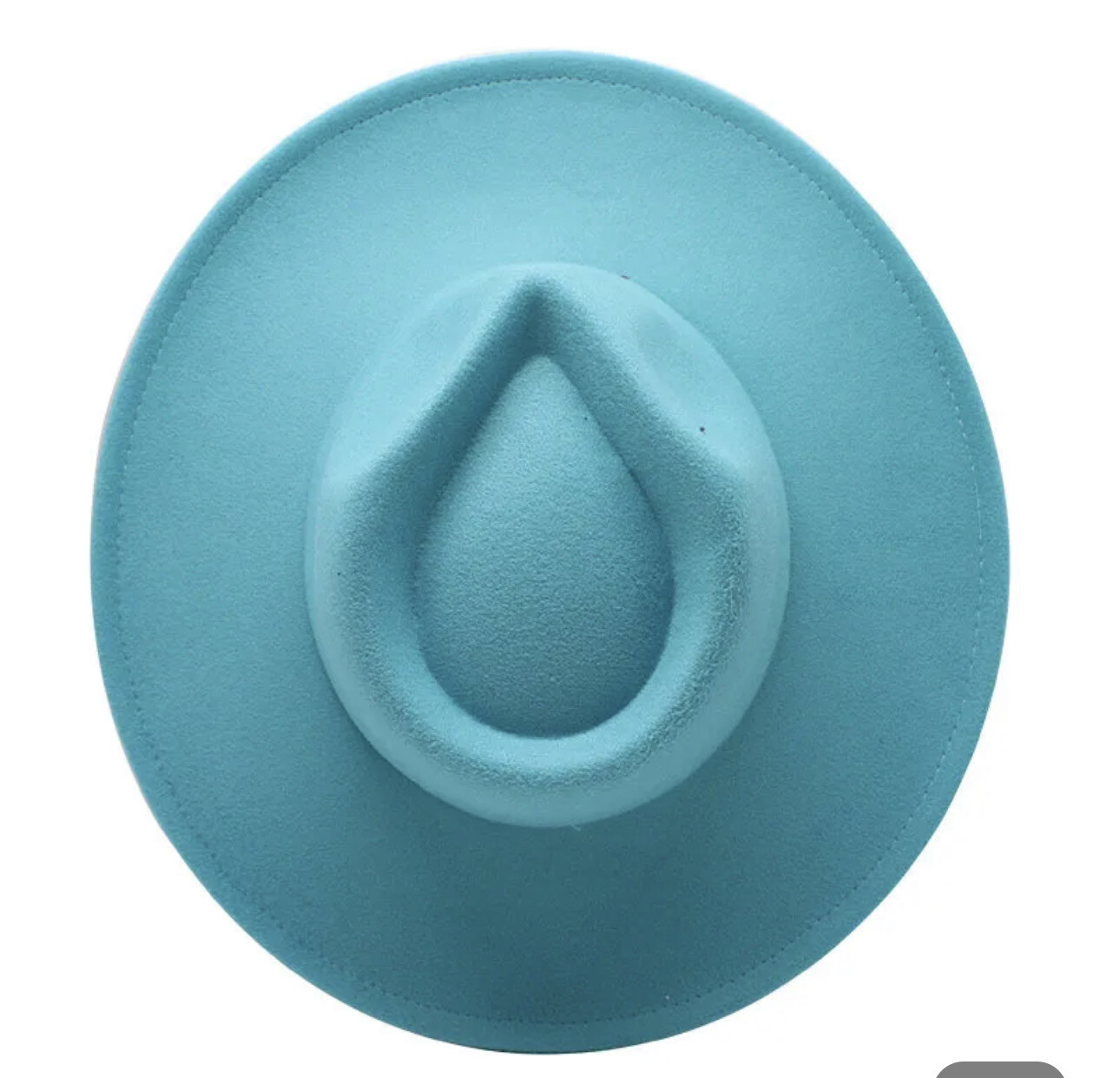Lake Blue Wide Brim Fedora