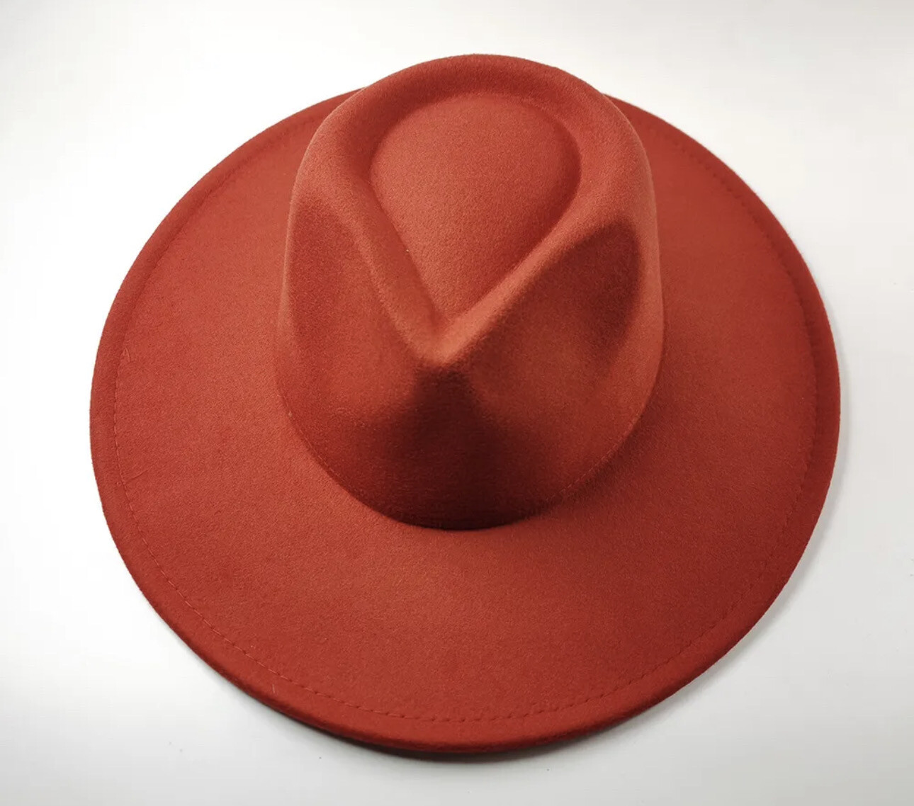 Rust Orange Wide Brim