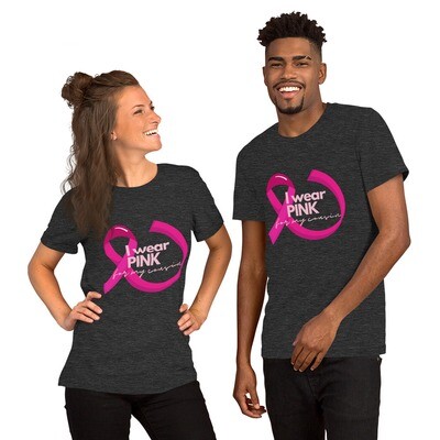 Pink for My Cousins Unisex t-shirt
