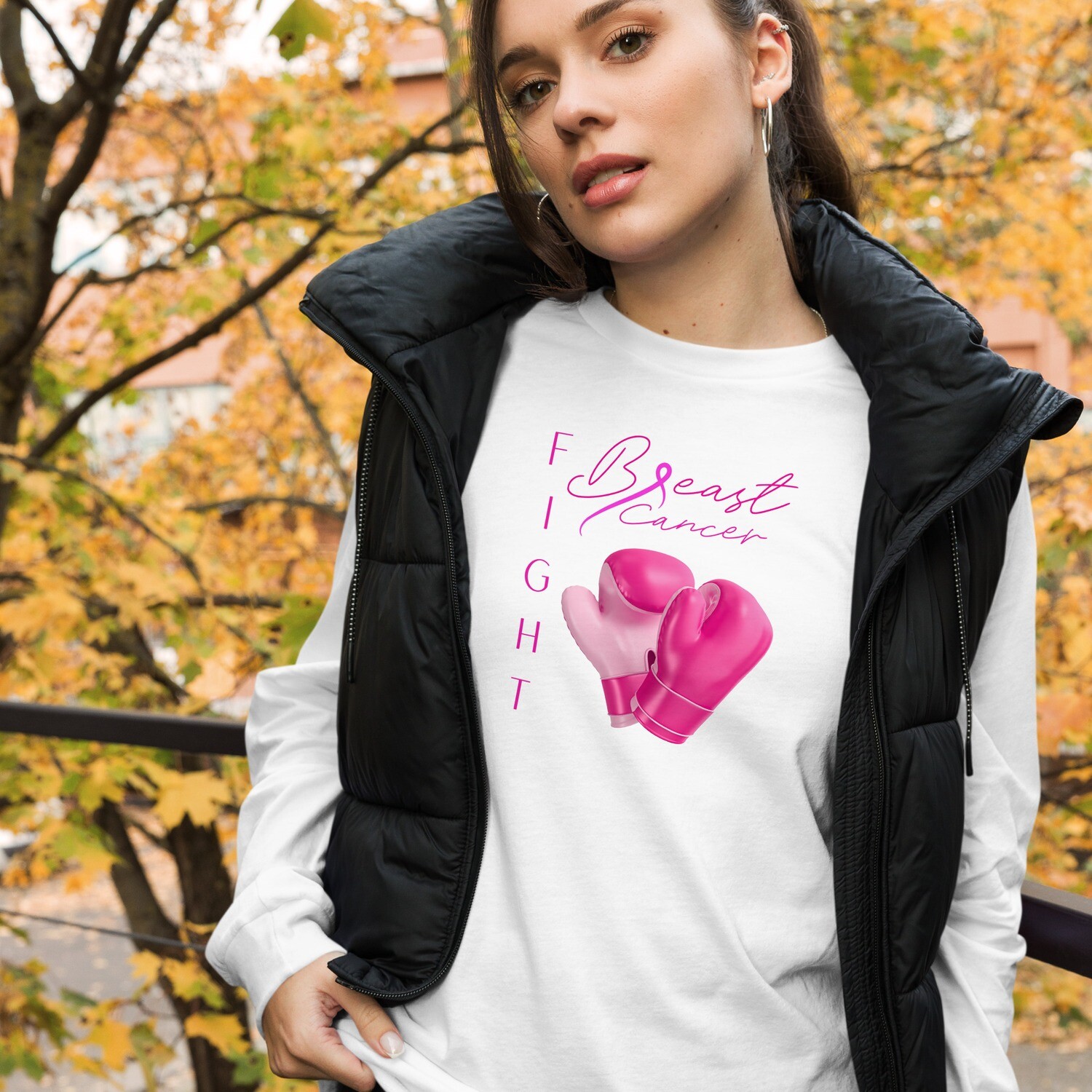 Fight Breast Cancer Unisex Long Sleeve Tee