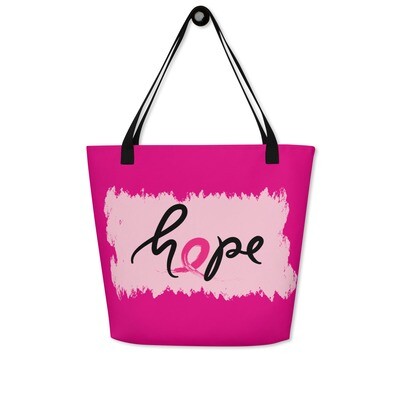 HOPE All-Over Print Large Tote Bag