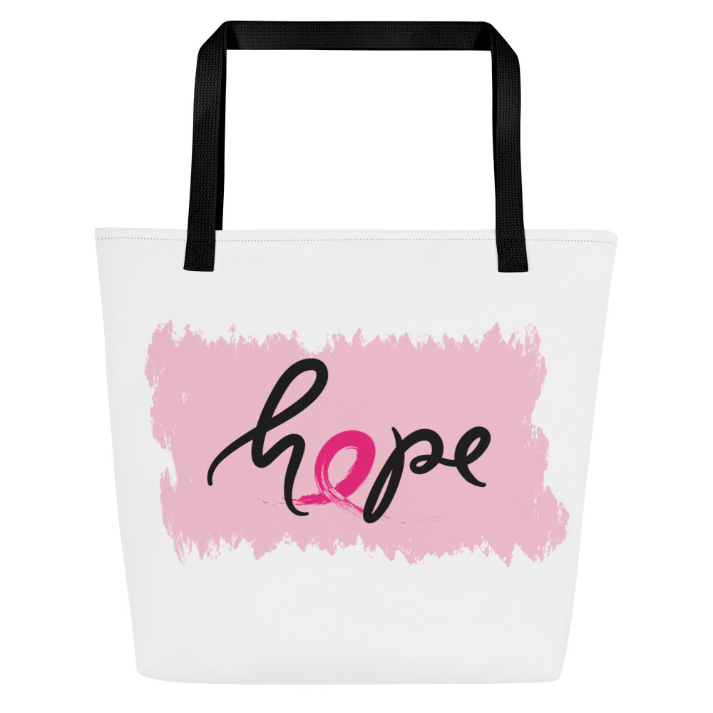 HOPE All-Over Print Large Tote Bag