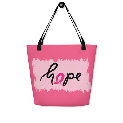HOPE All-Over Print Large Tote Bag