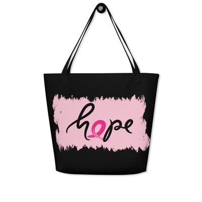 HOPE All-Over Print Large Tote Bag