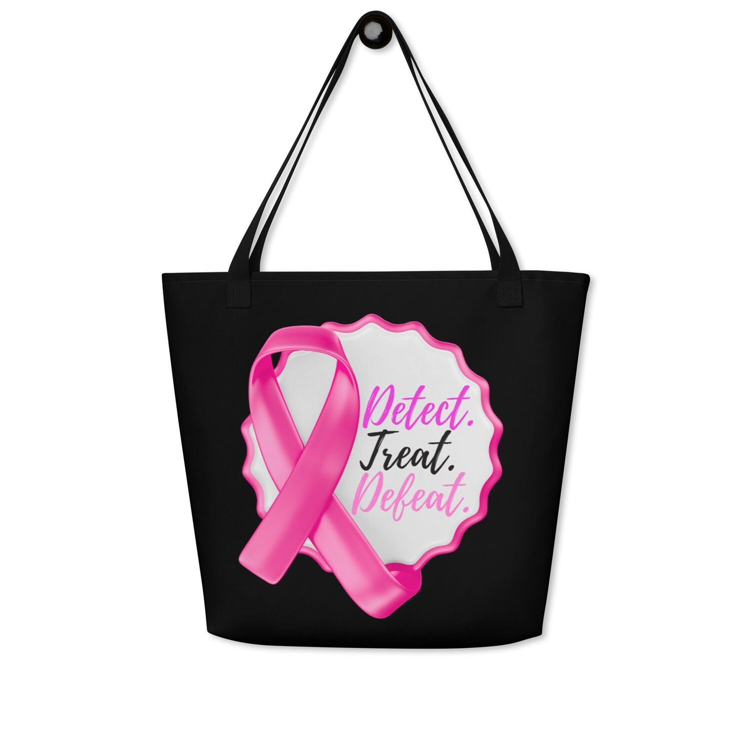 DEFEAT All-Over Print Large Tote Bag