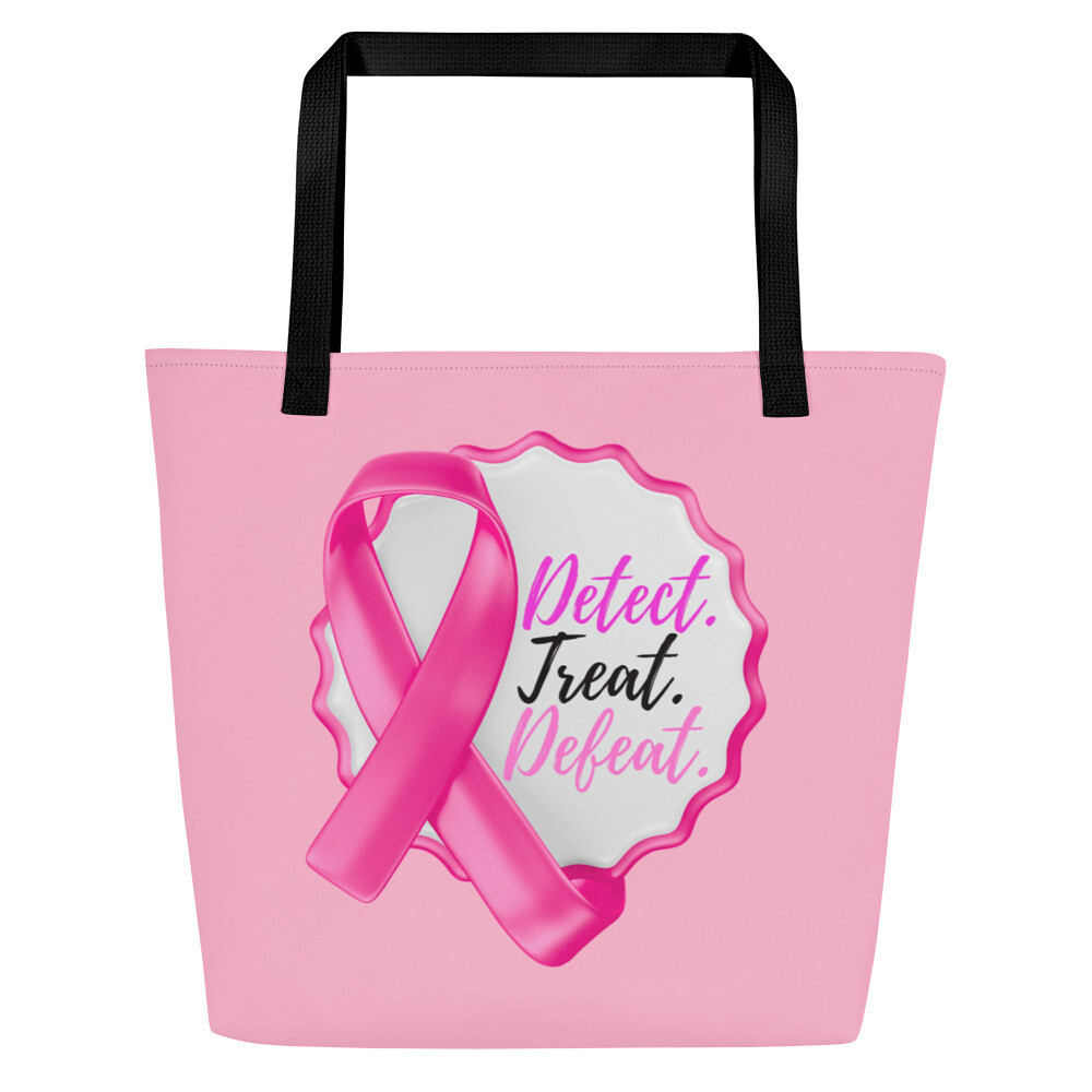 DEFEAT All-Over Print Large Tote Bag