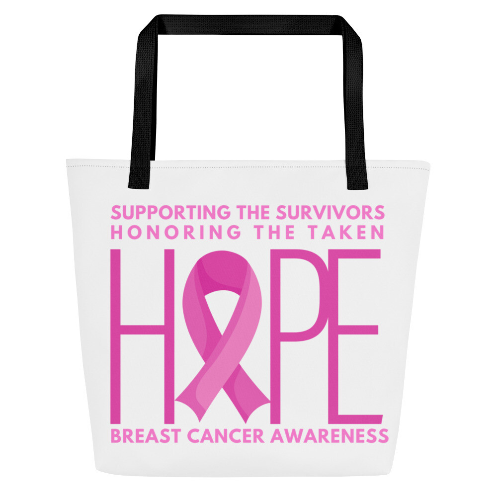 HOPE All-Over Print Large Tote Bag