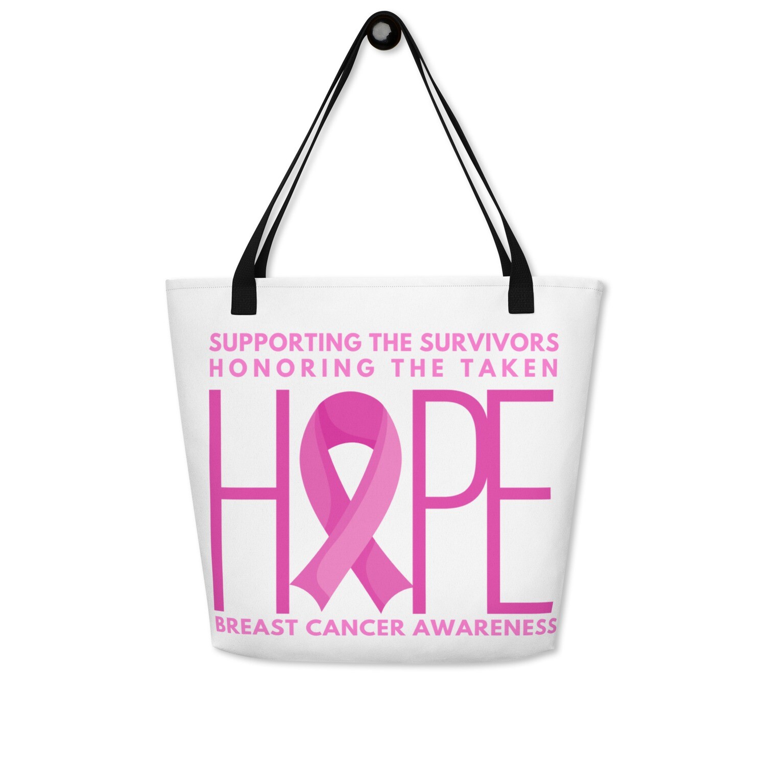 HOPE All-Over Print Large Tote Bag