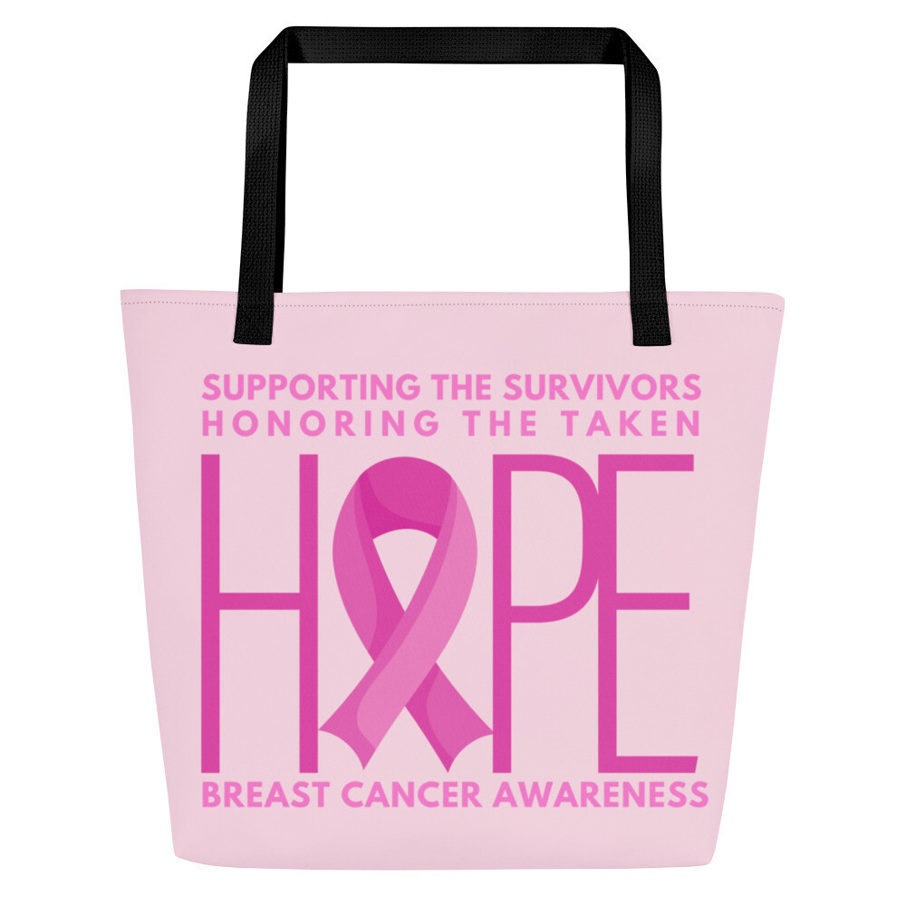 HOPE All-Over Print Large Tote Bag