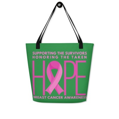 HOPE All-Over Print Large Tote Bag