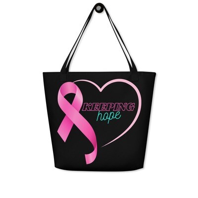 KEEPING HOPE All-Over Print Large Tote Bag