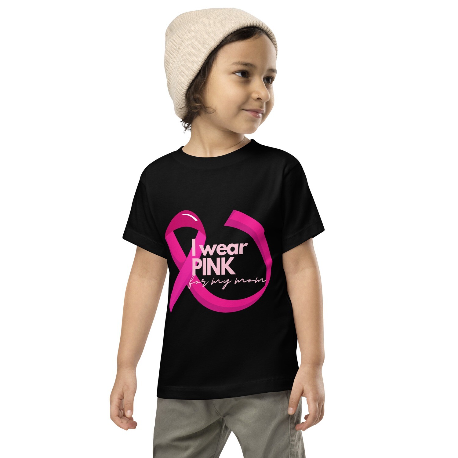 Pink for Mom Toddler Short Sleeve Tee