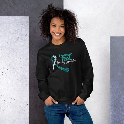 Teal for My Grandma Unisex Sweatshirt