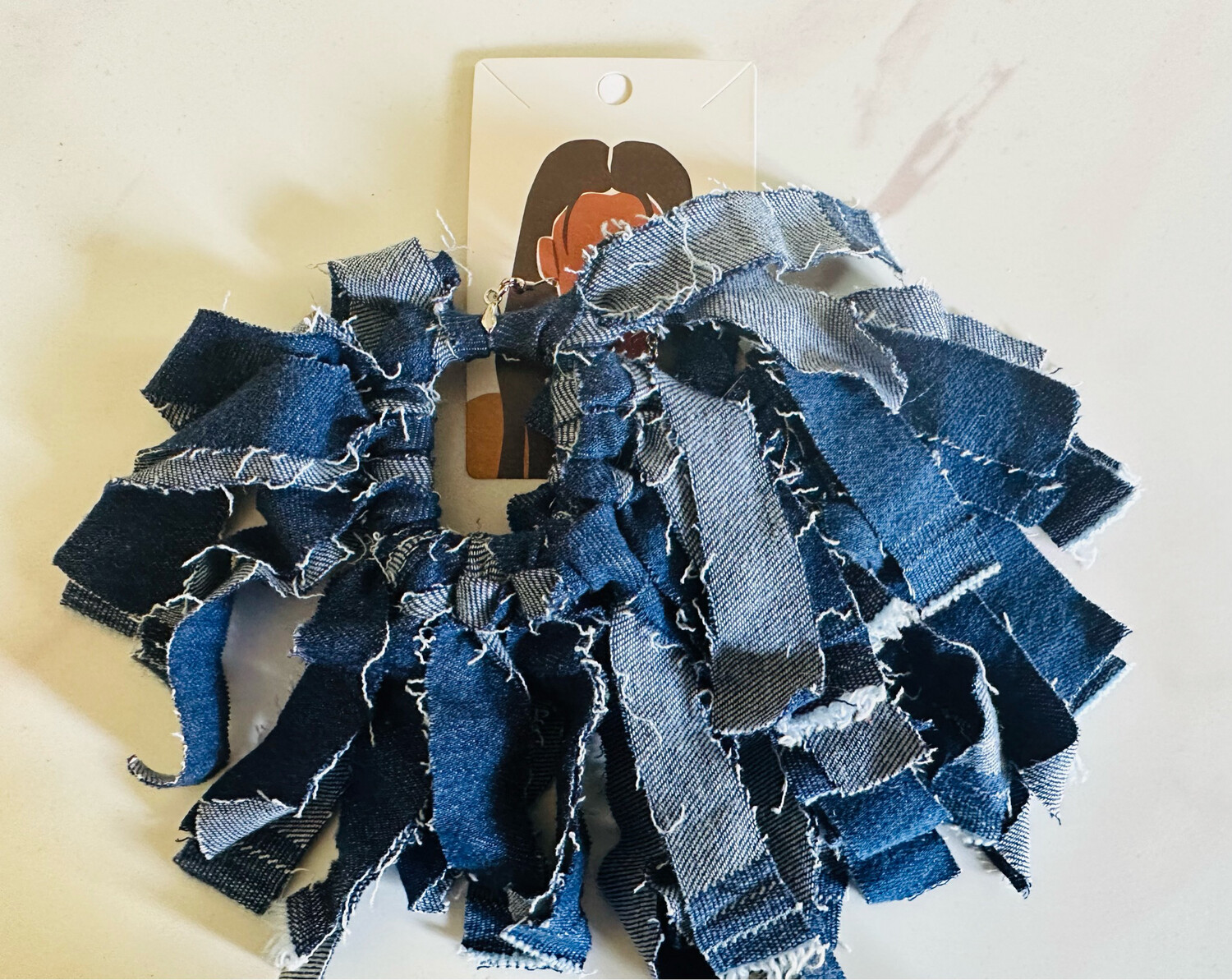 Distressed Denim Dreamcatcher