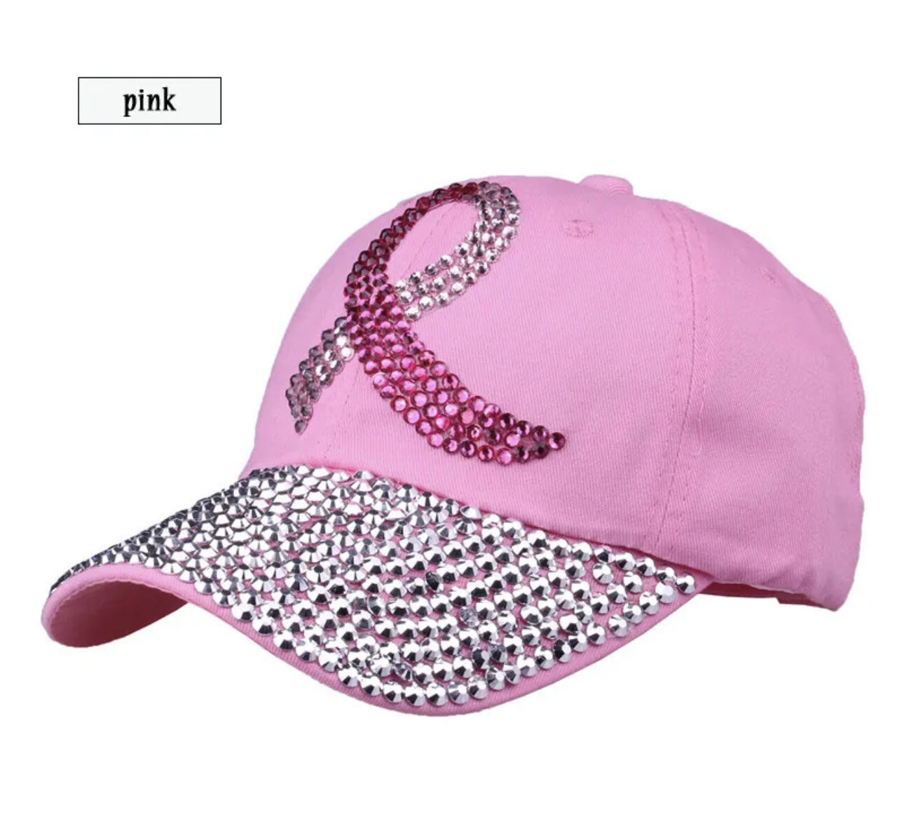 Pink Rhinestone Breast Cancer Cal