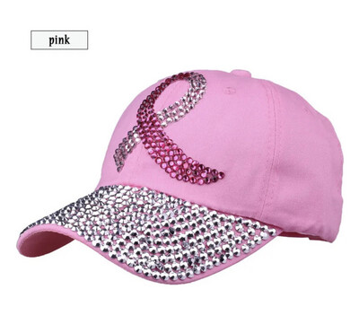 Pink Rhinestone Breast Cancer Cal