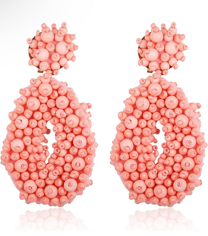 Baby Pink Bohemian Earrings