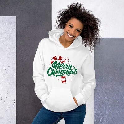 MERRY CHRISTMAS CANDY CANE Unisex Hoodie