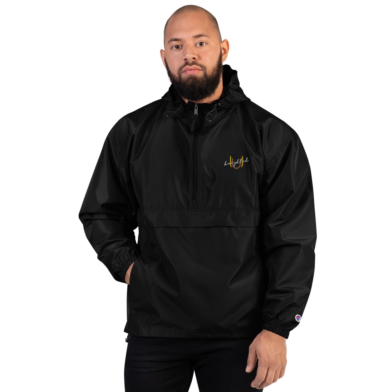 Uknighted Embroidered Champion Packable Jacket