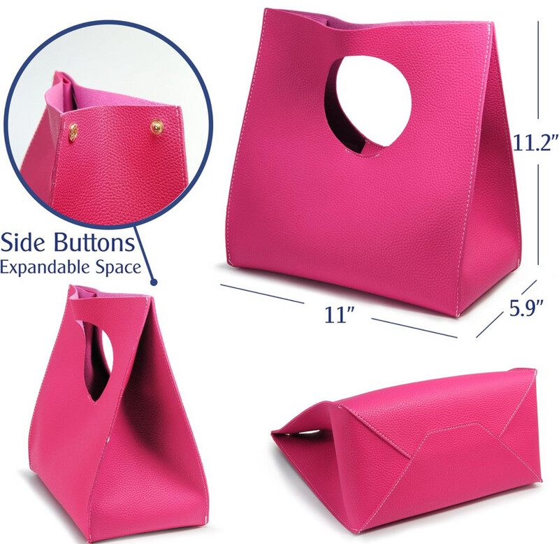 Pretty In Pink Vegan Leather Purse