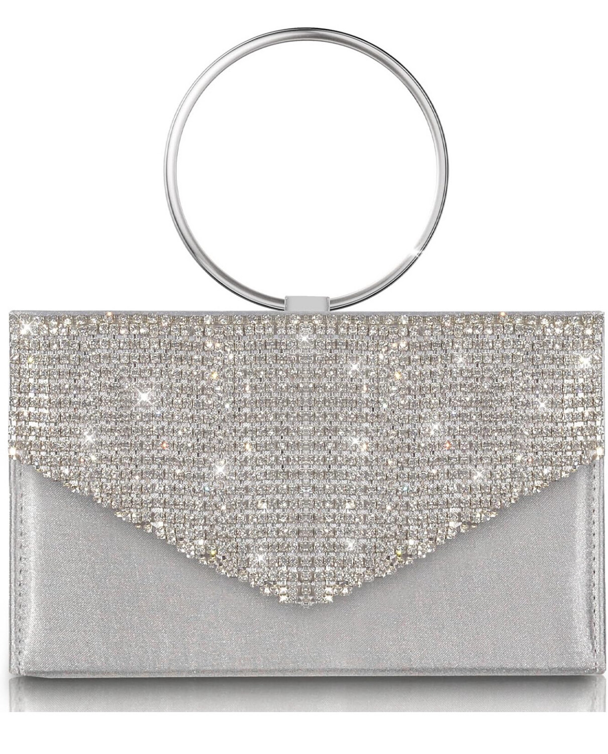 Silver Rhinestone Handbag