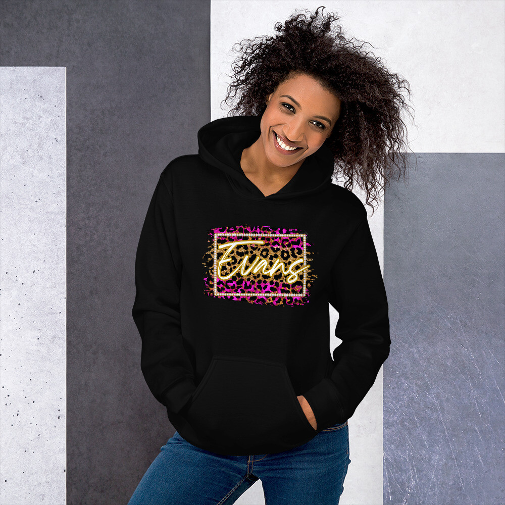 Purple Leopard Unisex Hoodie